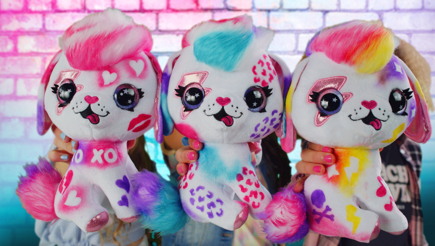 AIRBRUSH PLUSH Pehme mänguasi õhupintsliga Kutsikas, 26 cm