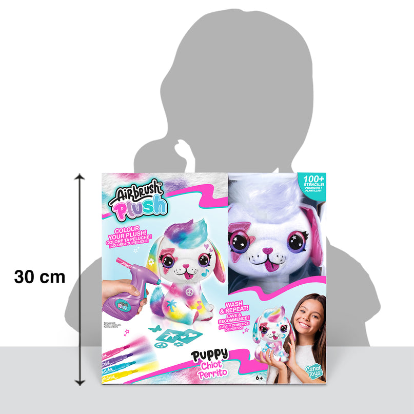 AIRBRUSH PLUSH Pehme mänguasi õhupintsliga Kutsikas, 26 cm