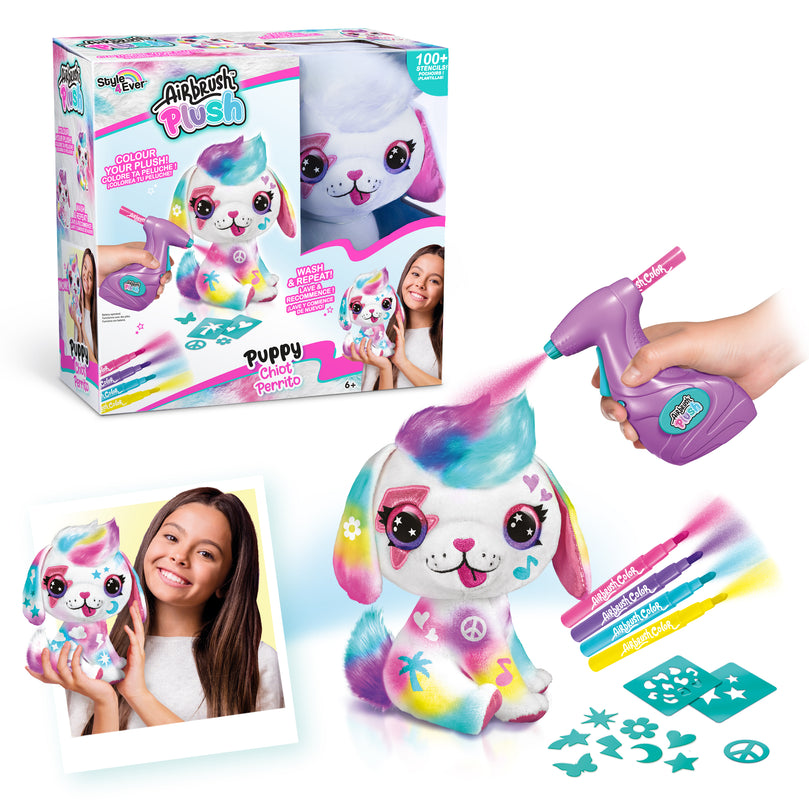 AIRBRUSH PLUSH Pehme mänguasi õhupintsliga Kutsikas, 26 cm