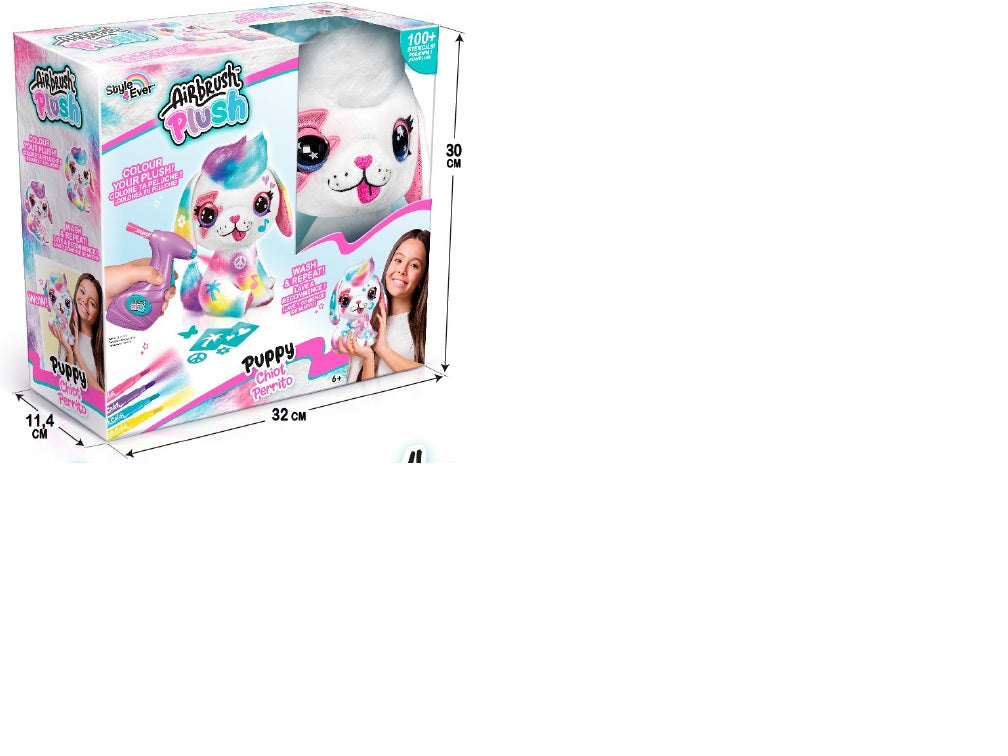 AIRBRUSH PLUSH Pehme mänguasi õhupintsliga Kutsikas, 26 cm
