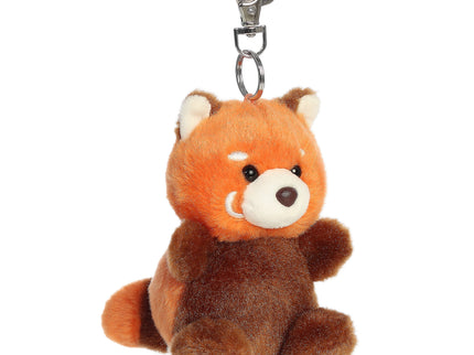 AURORA Palm Pals võtmehoidja pehme mänguasi punane panda 10 cm