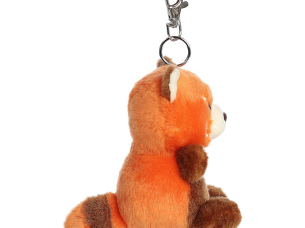 AURORA Palm Pals võtmehoidja pehme mänguasi punane panda 10 cm