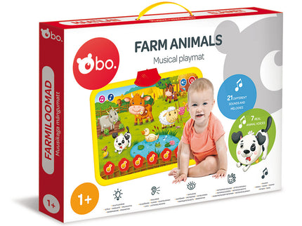 bo. Helidega mängumatt Farmiloomad