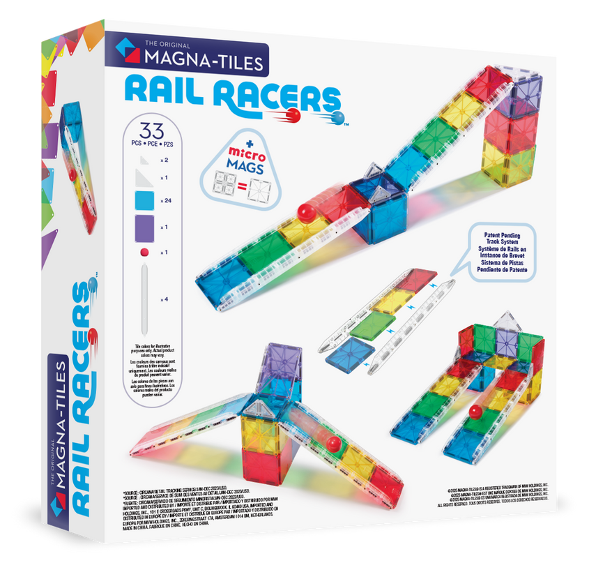 MAGNA-TILES magnetkonstruktori komplekt Rööparalli, 33 osa