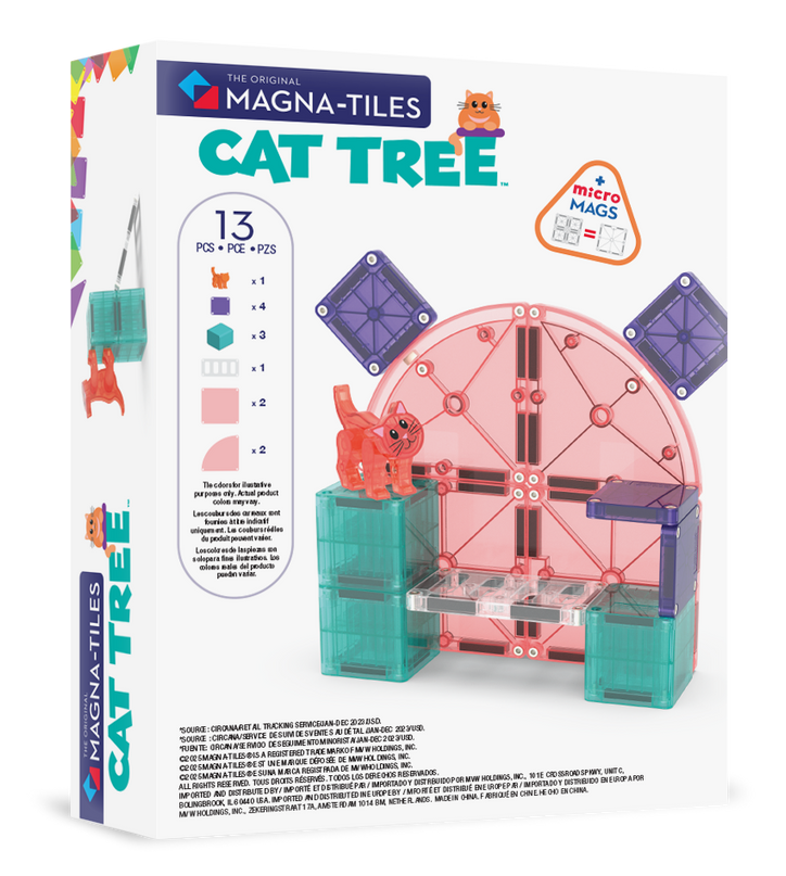 MAGNA-TILES magnetkonstruktori komplekt Kassipuu, 13 osa