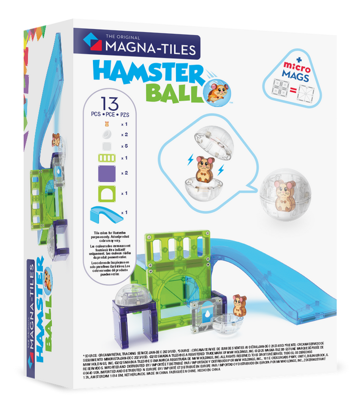 MAGNA-TILES magnetkonstruktori komplekt Hamstripall, 13 osa