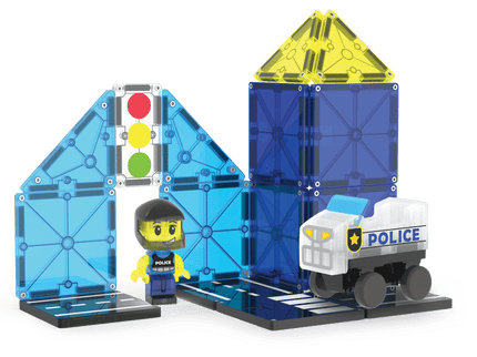 MAGNA-TILES magnetkonstruktori komplekt Politseipatrull, 20 osa