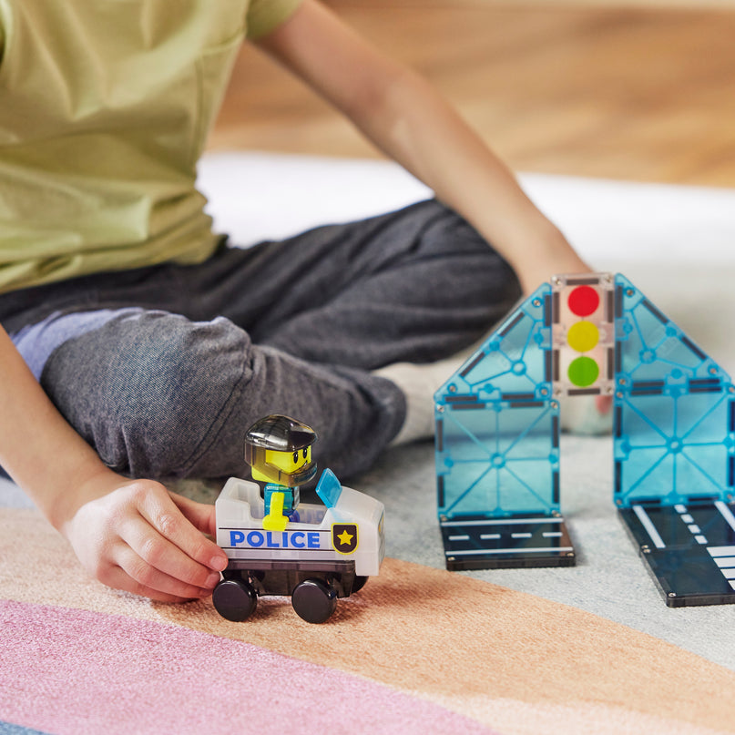 MAGNA-TILES magnetkonstruktori komplekt Politseipatrull, 20 osa