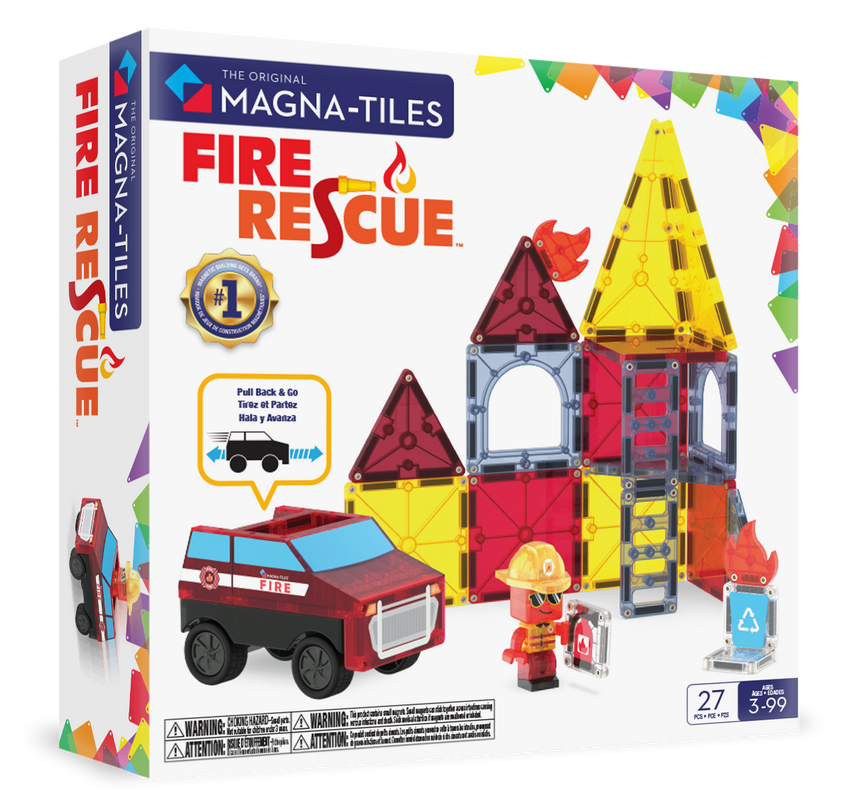 MAGNA-TILES magnetkonstruktori komplekt Tuletõrje, 27 osa