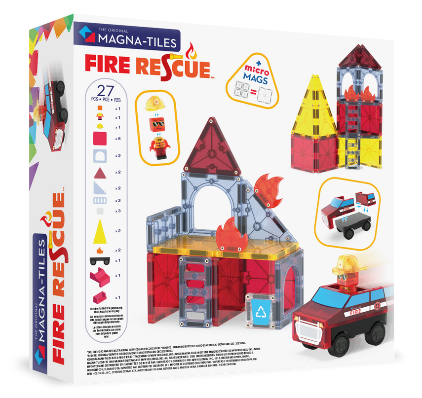 MAGNA-TILES magnetkonstruktori komplekt Tuletõrje, 27 osa