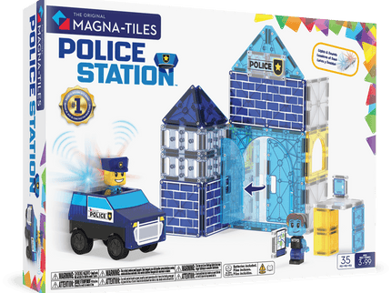 MAGNA-TILES magnetkonstruktori komplekt Politseijaoskond, 35 osa