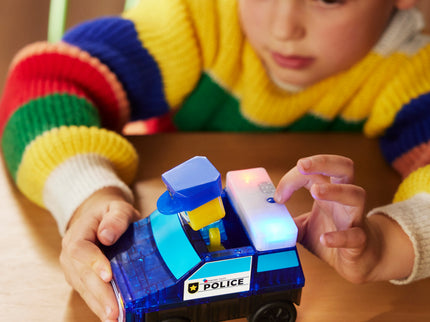 MAGNA-TILES magnetkonstruktori komplekt Politseijaoskond, 35 osa