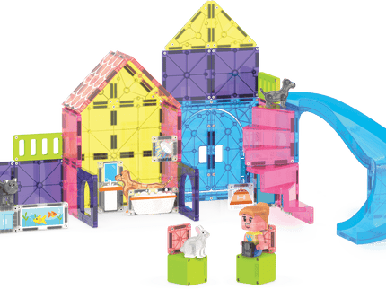 MAGNA-TILES magnetkonstruktori komplekt Lemmiklooma mängumaja, 50 osa
