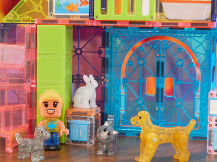 MAGNA-TILES magnetkonstruktori komplekt Lemmiklooma mängumaja, 50 osa