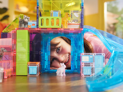 MAGNA-TILES magnetkonstruktori komplekt Lemmiklooma mängumaja, 50 osa