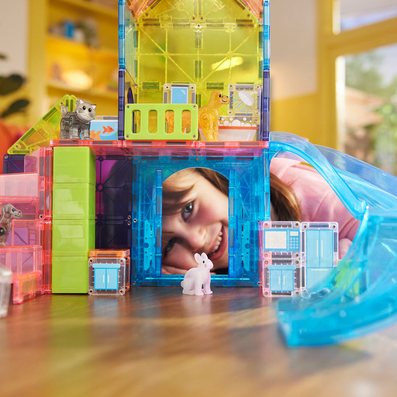 MAGNA-TILES magnetkonstruktori komplekt Lemmiklooma mängumaja, 50 osa