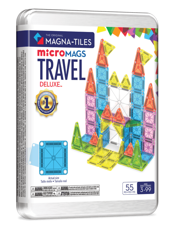 MAGNA-TILES suur magnetkonstruktori reisikomplekt, 55 osa