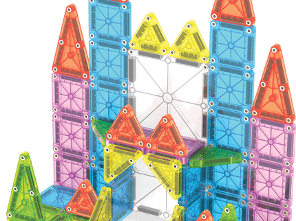 MAGNA-TILES suur magnetkonstruktori reisikomplekt, 55 osa