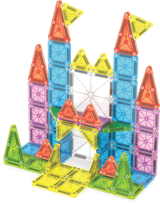 MAGNA-TILES suur magnetkonstruktori reisikomplekt, 55 osa