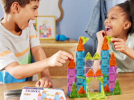 MAGNA-TILES suur magnetkonstruktori reisikomplekt, 55 osa