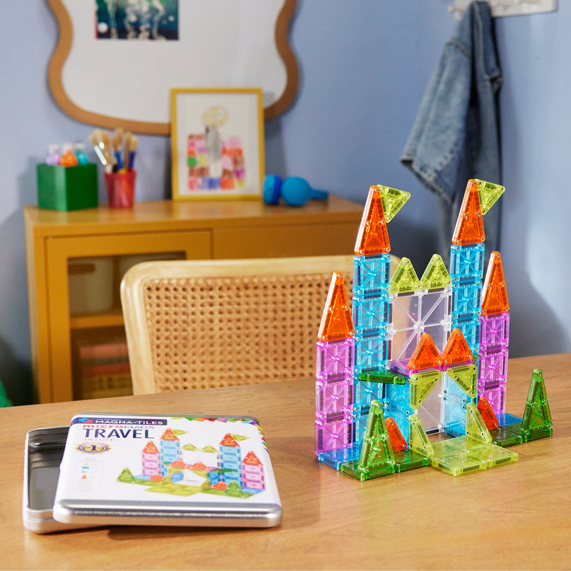 MAGNA-TILES suur magnetkonstruktori reisikomplekt, 55 osa