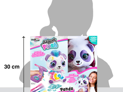 AIRBRUSH PLUSH Pehme mänguasi õhupintsliga Panda, 25 cm