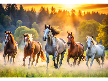 TREFL Pusle Metsikud hobused, 1500 osa