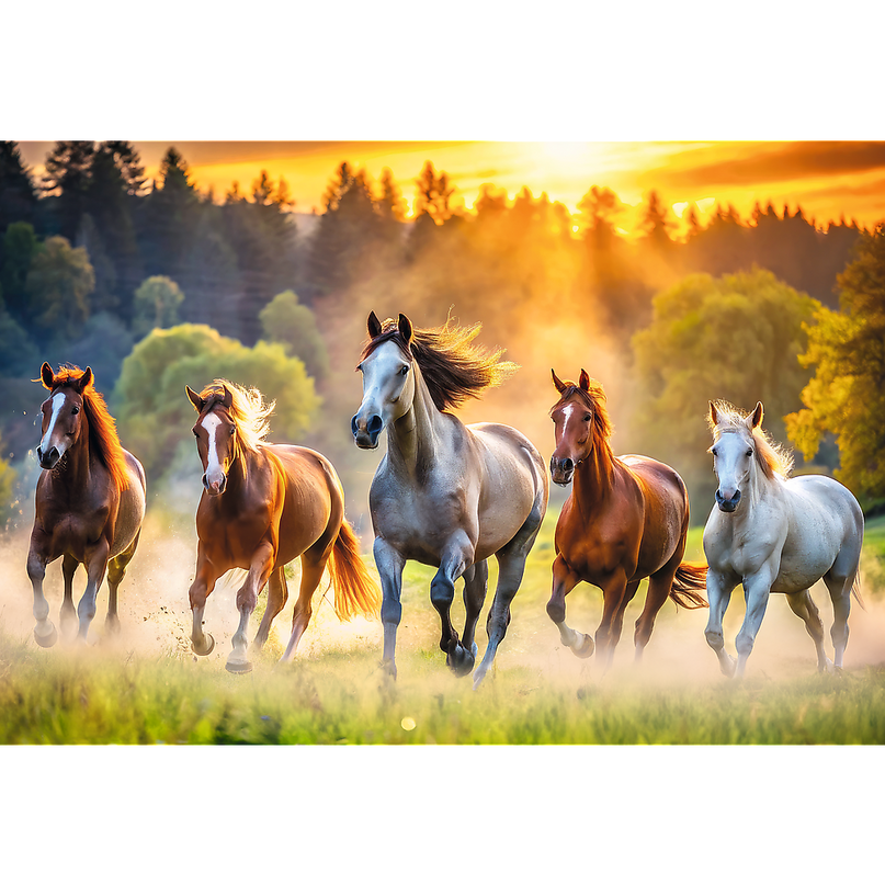 TREFL Pusle Metsikud hobused, 1500 osa