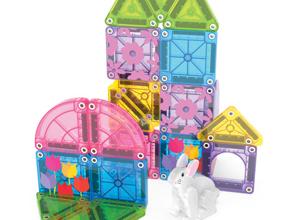 MAGNA-TILES Micromags magnetkonstruktori reisikomplekt Spring Garden, 24 osa