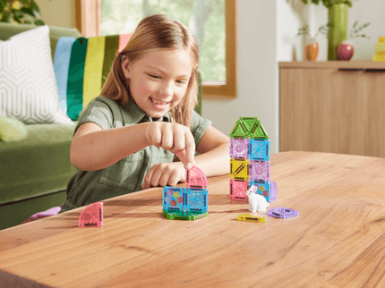 MAGNA-TILES Micromags magnetkonstruktori reisikomplekt Spring Garden, 24 osa