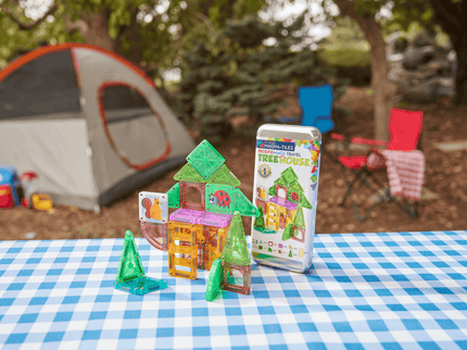 MAGNA-TILES Micromags magnetkonstruktori reisikomplekt Treehouse, 24 osa