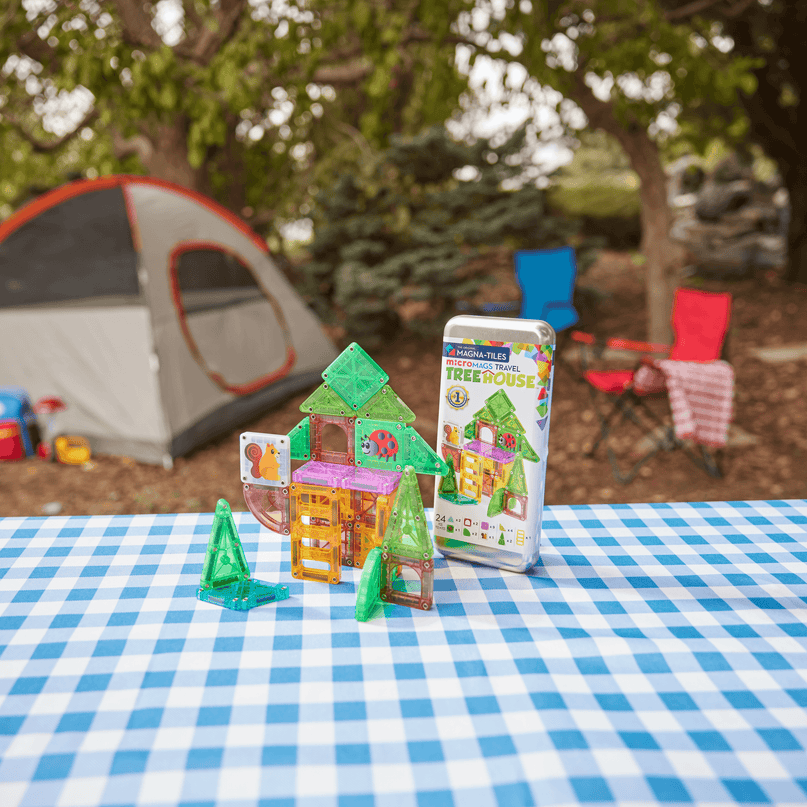 MAGNA-TILES Micromags magnetkonstruktori reisikomplekt Treehouse, 24 osa