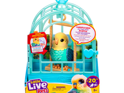 LITTLE LIVE PETS Interaktiivne komplekt lind puuriga