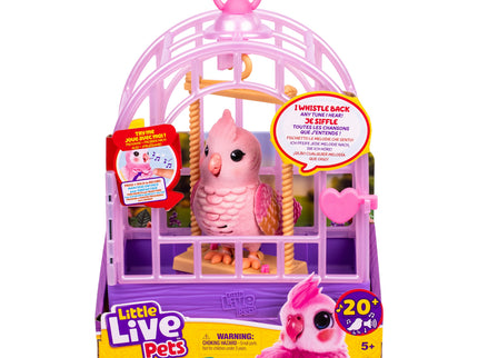 LITTLE LIVE PETS Interaktiivne komplekt lind puuriga