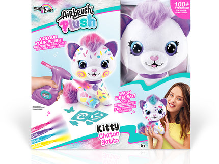 AIRBRUSH PLUSH Pehme mänguasi õhupintsliga Kass, 25 cm