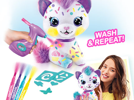 AIRBRUSH PLUSH Pehme mänguasi õhupintsliga Kass, 25 cm