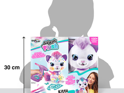 AIRBRUSH PLUSH Pehme mänguasi õhupintsliga Kass, 25 cm