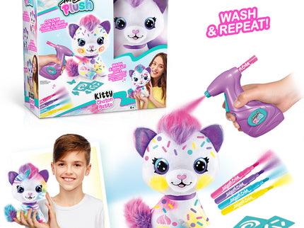 AIRBRUSH PLUSH Pehme mänguasi õhupintsliga Kass, 25 cm