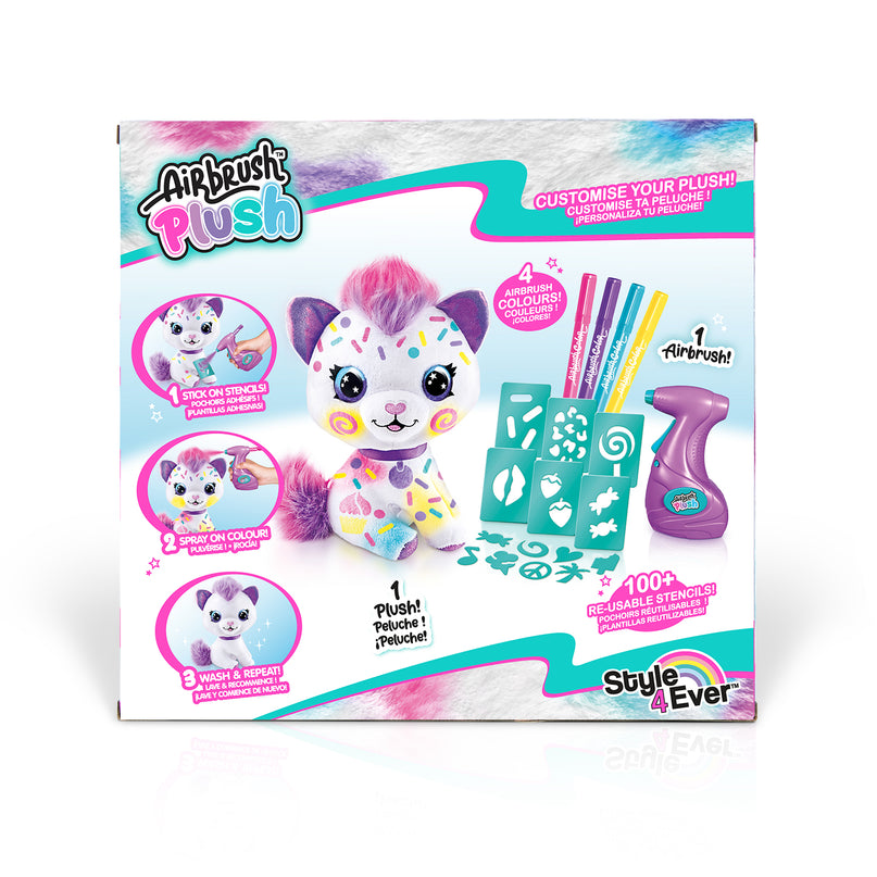 AIRBRUSH PLUSH Pehme mänguasi õhupintsliga Kass, 25 cm