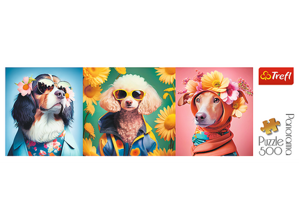 TREFL Panoraampusle Koerad, 500 osa