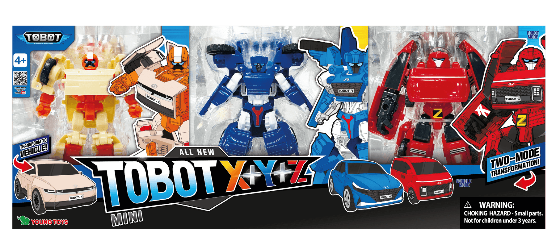 TOBOT figuuride komplekt Tobot X+Y+Z Mini, 11-13 cm