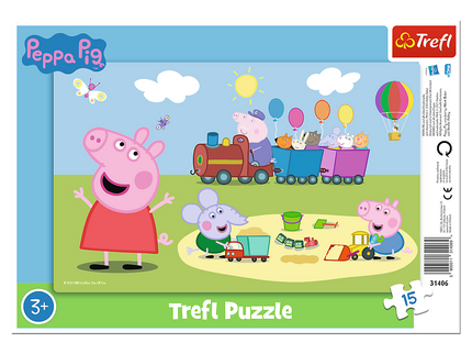 TREFL PEPPA PIG Pusle raamis, 15 osa