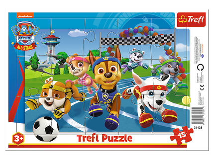 TREFL PAW PATROL Pusle raamis Käpapatrull, 15 osa