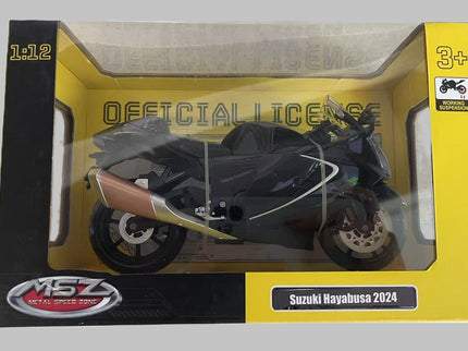 MSZ metallist mudelmootorratas Suzuki Hayabusa 2024, skaala 1:12
