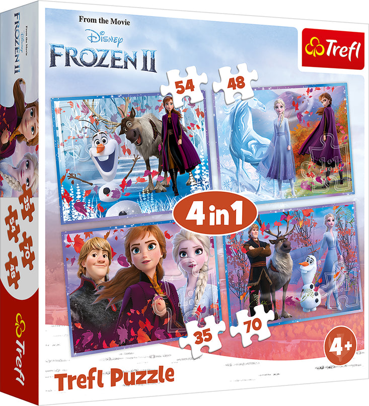 TREFL FROZEN Puslede komplekt, 4 tk, Frozen 2