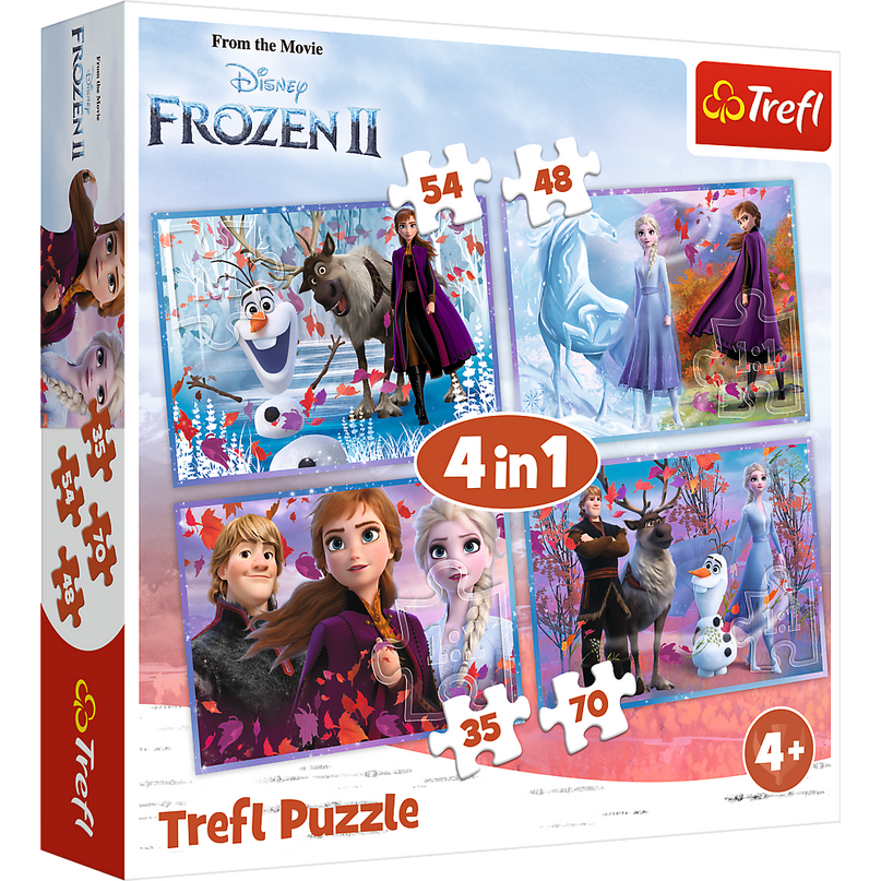 TREFL FROZEN Puslede komplekt, 4 tk, Frozen 2