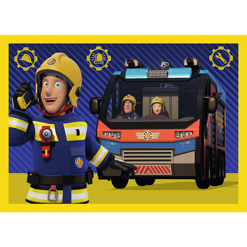 TREFL FIREMAN SAM Puslede komplekt 4 in 1 Tuletõrjuja Sam