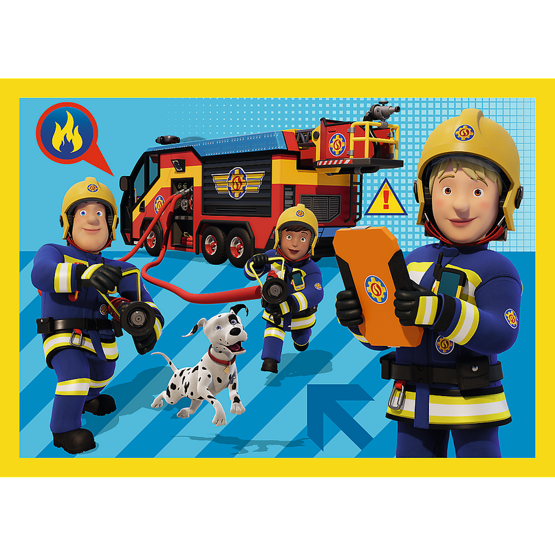 TREFL FIREMAN SAM Puslede komplekt 4 in 1 Tuletõrjuja Sam