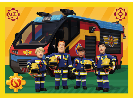 TREFL FIREMAN SAM Puslede komplekt 4 in 1 Tuletõrjuja Sam