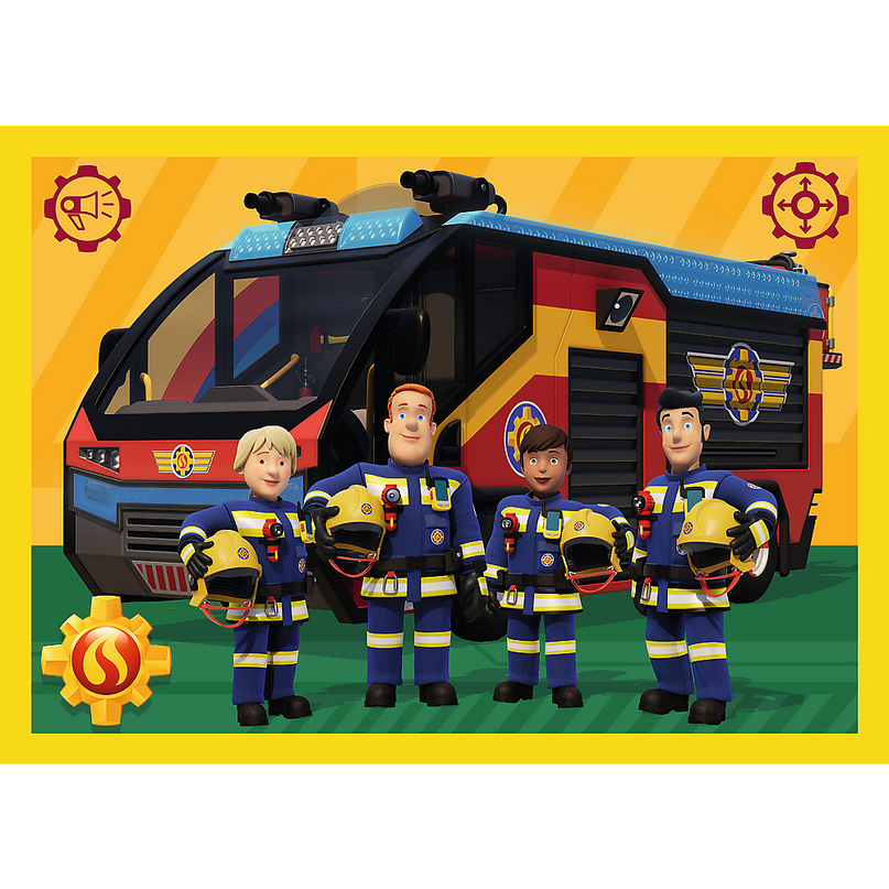 TREFL FIREMAN SAM Puslede komplekt 4 in 1 Tuletõrjuja Sam